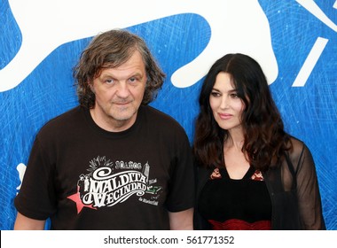 Venice, Italy. 09 September, 2016. Emir Kusturica And Monica Bellucci  Attends A Photocall For 'On The Milky Road' During The 73rd Venice Film Festival . 