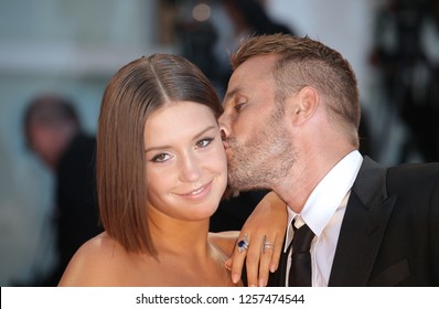 Venice, Italy. 09 September, 2017. Matthias Schoenaerts And Adèle Exarchopoulos  Walks The Red Carpet Ahead Of The 'Racer And The Jailbird (Le Fidele)' Screening During The 74th Venice Film Festival 