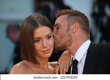 Venice, Italy. 09 September, 2017. Matthias Schoenaerts And Adèle Exarchopoulos  Walks The Red Carpet Ahead Of The 'Racer And The Jailbird (Le Fidele)' Screening During The 74th Venice Film Festival 