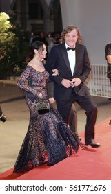 Venice, Italy. 09th September, 2016. Actress Monica Bellucci And Emir Kusturica Attend The Premiere Of The Movie ''On The Milky Road'' During The 73nd Venice Film Festival. 