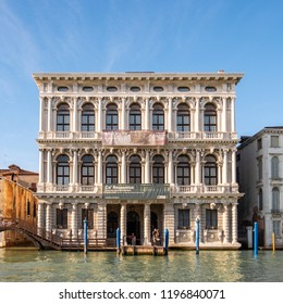 Venice, Italy. 11/20/2017. Ca Rezzonico, Important Historic Museum Of The City.