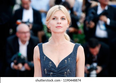 VENICE, ITALY - AUGUST 29: Clémence Poésy Walks The Red Carpet Of The Opening Ceremony During The 75th Venice Film Festival On August 29, 2018 In Venice, Italy.