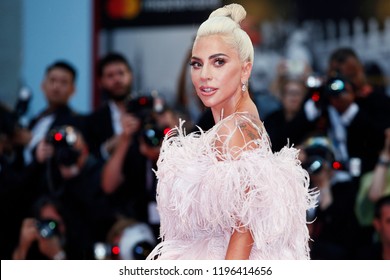 VENICE, ITALY - AUGUST 31: Lady Gaga attends the premiere of the movie 'A Star Is Born' during the 75th Venice Film Festival on August 31, 2018 in Venice, Italy.
