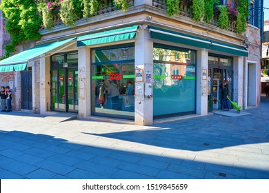 VENICE, ITALY - CIRCA MAY, 2019: Facade Of Coop Supermarket In Venice.