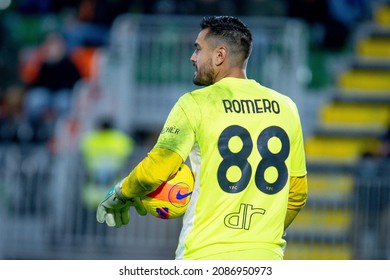 Venice, Italy, December 05, 2021, Venezia's Sergio Romero During Italian Soccer Serie A Match Venezia FC Vs Hellas Verona FC