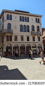 Venice, Italy - June 19, 2022: HM Store In Venice.