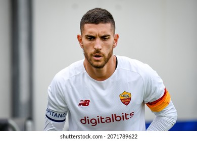 Venice, Italy, November 07, 2021, Roma's Lorenzo Pellegrini Portrait During Italian Soccer Serie A Match Venezia FC Vs AS Roma