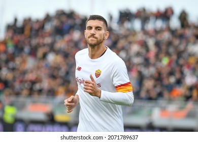 Venice, Italy, November 07, 2021, Roma's Lorenzo Pellegrini Portrait During Italian Soccer Serie A Match Venezia FC Vs AS Roma