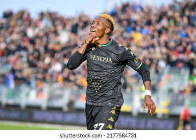 Venice, Italy, November 07, 2021, Venezia's David Okereke Portrait During Italian Soccer Serie A Match Venezia FC Vs AS Roma (portraits Archive)
