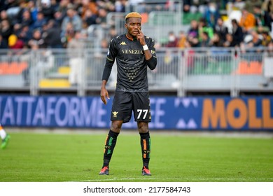 Venice, Italy, November 07, 2021, Venezia's David Okereke Portrait During Italian Soccer Serie A Match Venezia FC Vs AS Roma (portraits Archive)
