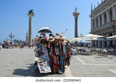 Venice, Italy, O6-13-2021, Souvenir Stall In Venice