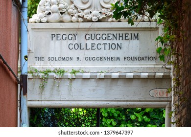 Venice, ITALY On April 10, 2019 : Peggy Guggenheim Collection.