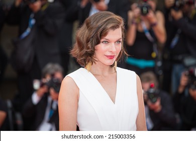 VENICE, ITALY - SEPTEMBER 03: Milla Jovovich attends the 'Cymbeline' Premiere during the 71st Venice Film Festiva on September 3, 2014 in Venice, Italy.