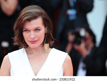 VENICE, ITALY - SEPTEMBER 03: Milla Jovovich attends the 'Cymbeline' Premiere during the 71st Venice Film Festival at Sala Grande on September 03, 2014 in Venice, Italy