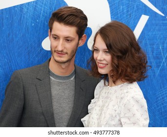 VENICE, ITALY - SEPTEMBER 03: Paula Beer And Pierre Niney  During The 73th Venice Film Festival 2016 In Venice, Italy