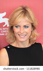 VENICE, ITALY - SEPTEMBER 04: Karin Viard Posing For Photographers At 67th Venice Film Festival September 04, 2010 In Venice, Italy.