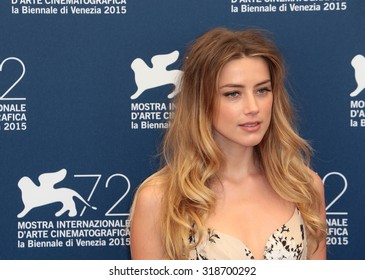 VENICE, ITALY - SEPTEMBER 05: Amber Heard During The 72th Venice Film Festival 2015 In Venice, Italy