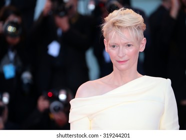 VENICE, ITALY - SEPTEMBER 06: Tilda Swinton During The 72th Venice Film Festival 2015 In Venice, Italy