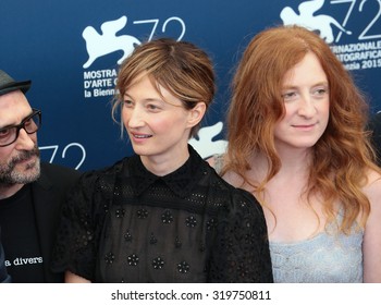 VENICE, ITALY - SEPTEMBER 08: Alba Rohrwacher And Federica Fracassi  During The 72th Venice Film Festival 2015 In Venice, Italy