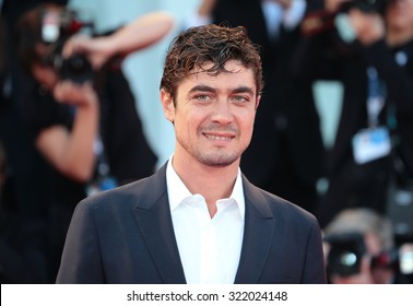 VENICE, ITALY - SEPTEMBER 11: Riccardo Scamarcio During The 72th Venice Film Festival 2015 In Venice, Italy