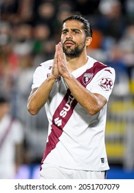 Venice, Italy, September 27, 2021, Torino's Ricardo Rodriguez Gestures During Italian Football Serie A Match Venezia FC Vs Torino FC