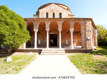 Venice Italy Torcello Cathedral Of Santa Maria Assunta View