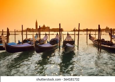 Venice Landscape At Sunset,Italy