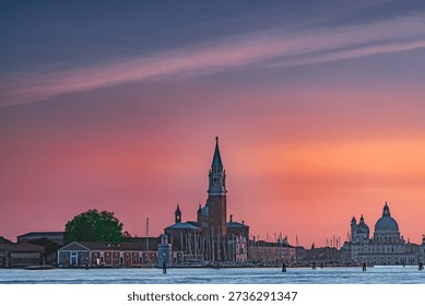 Venice at magic evening dawn