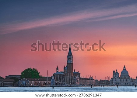 Venice at magic evening dawn