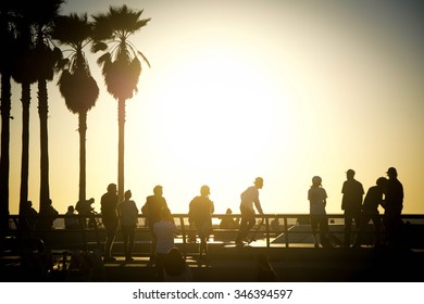 Venice Skatepark At Dawn.