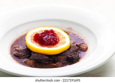 Venison Goulash With Lemon And Cranberries