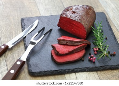 venison steak, sous vide cooking