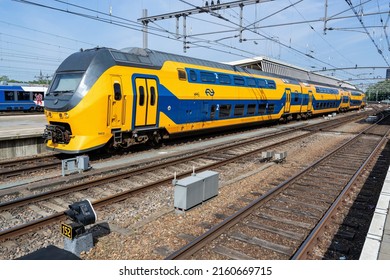 VENLO, THE NETHERLANDS - MAY 22, 2022: Nederlandse Spoorwegen VIRM-IV Train At Venlo Railway Station