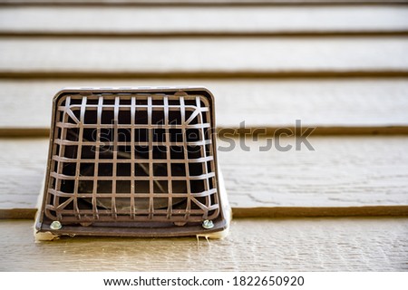 Vent screen used to  keep out pests such as birds, mice, and bats