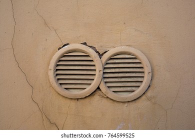 ventilation grates in the wall