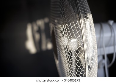The ventilator on the dark background