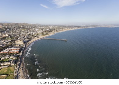 Ventura County Coast Aerial In Southern California.  