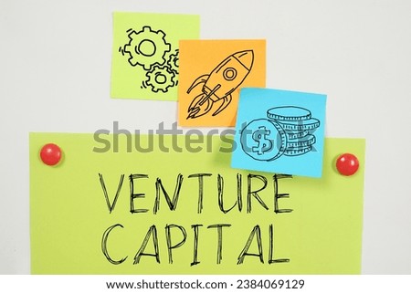 Venture capital is shown using a text