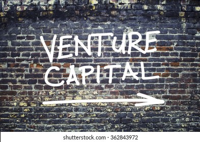 Venture Capital Text On Brick Wall