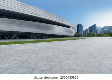 Venue outside the modern city building - Powered by Shutterstock