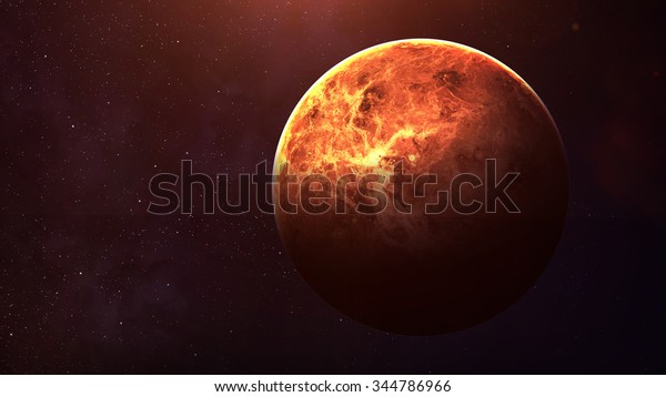 Venus - High resolution best\
quality solar system planet. This image elements furnished by\
NASA.