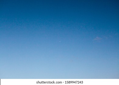 Venus With Light Blue Dawn Night Sky