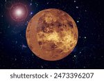 Venus. Planet of the solar system. The elements of this image furnished by NASA.