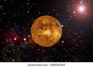 Venus. Planet of the solar system. The elements of this image furnished by NASA.