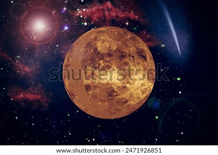 Venus. Planet of the solar system. The elements of this image furnished by NASA.