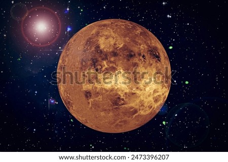 Venus. Planet of the solar system. The elements of this image furnished by NASA.