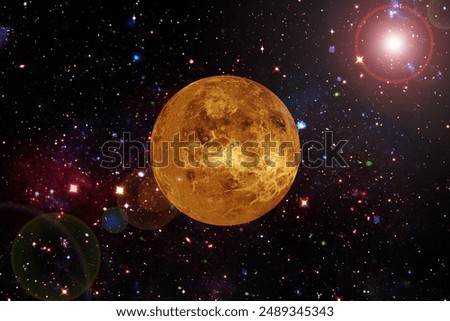 Venus. Planet of the solar system. The elements of this image furnished by NASA.