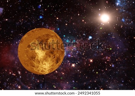 Venus. Planet of the solar system. The elements of this image furnished by NASA.