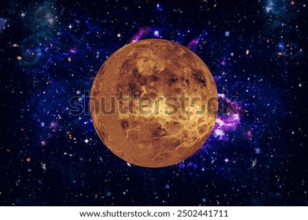 Venus. Planet of the solar system. The elements of this image furnished by NASA.