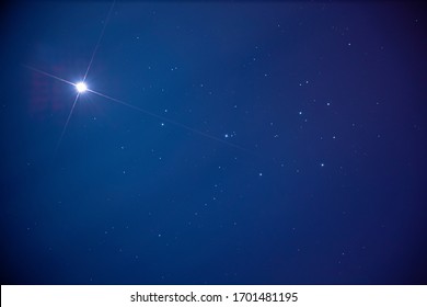 Venus And The Pleiades In The Twilight Sky